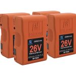 Pacco batterie V-Mount 26V cariche